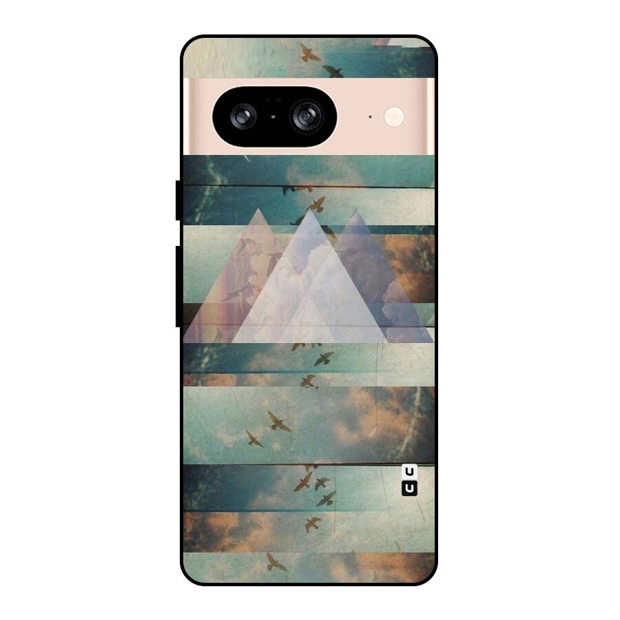 Three Triangles Metal Back Case for Google Pixel 8