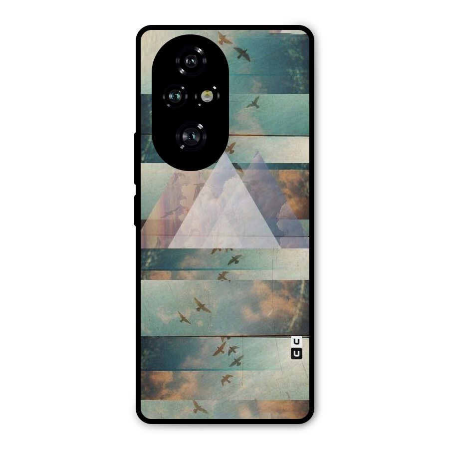 Three Triangles Metal Back Case for Honor 200 Pro