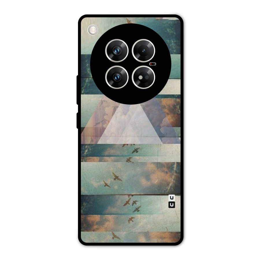 Three Triangles Metal Back Case for Infinix Zero 40 5G