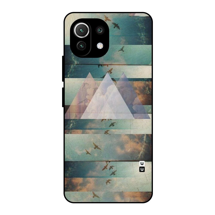 Three Triangles Metal Back Case for Mi 11 Lite NE 5G