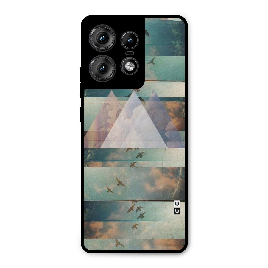 Three Triangles Metal Back Case for Motorola Edge 50 Pro