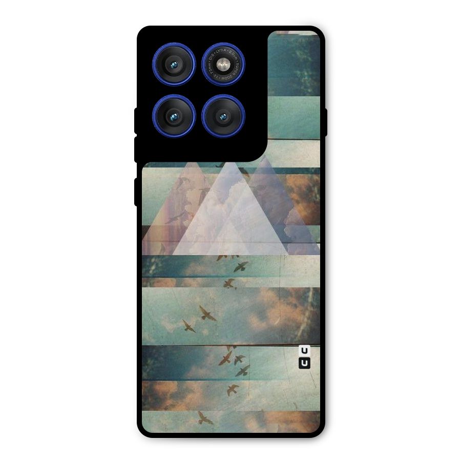 Three Triangles Metal Back Case for Motorola Edge 60 Pro
