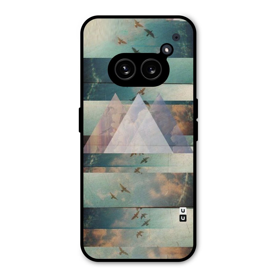 Three Triangles Metal Back Case for Nothing Phone 2a Plus