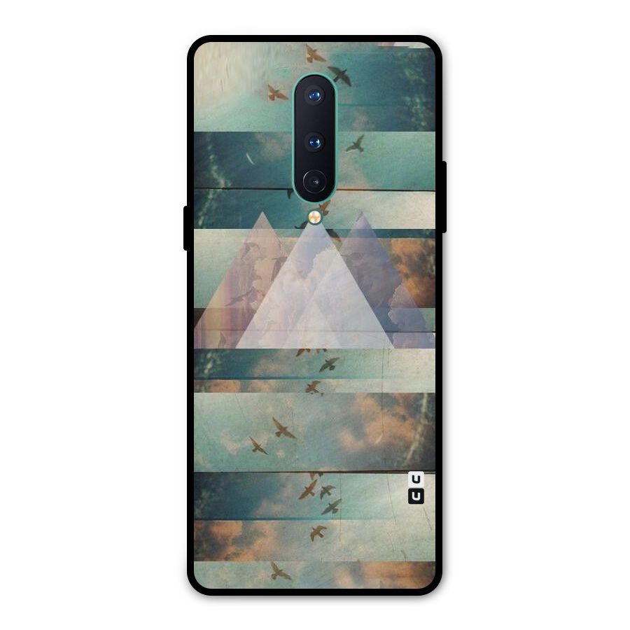 Three Triangles Metal Back Case for OnePlus 8