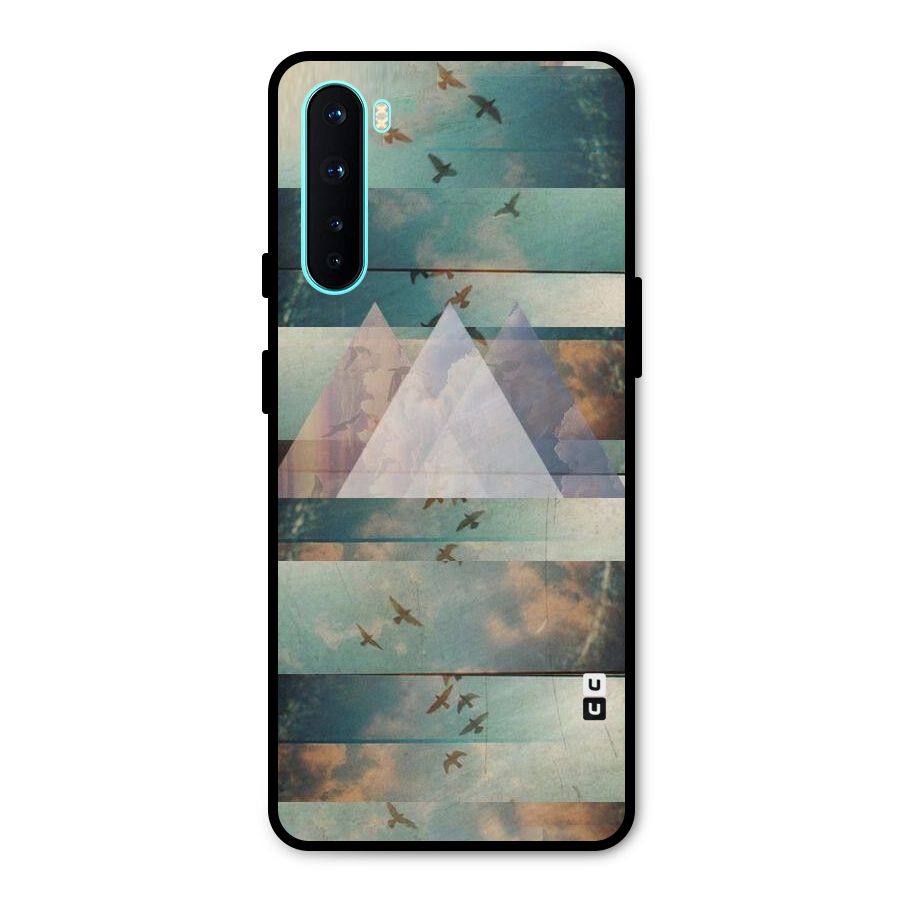 Three Triangles Metal Back Case for OnePlus Nord