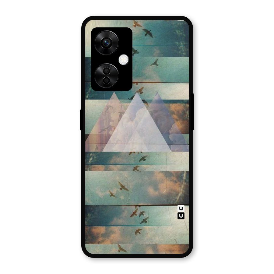 Three Triangles Metal Back Case for OnePlus Nord CE 3 Lite