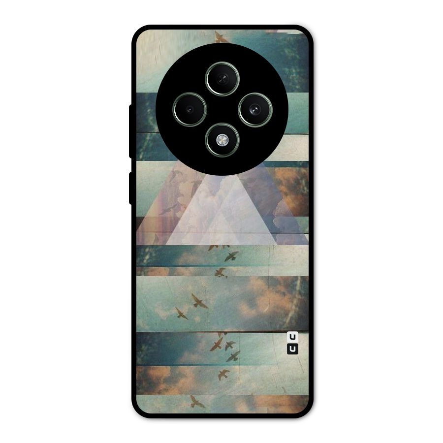 Three Triangles Metal Back Case for Oppo F27