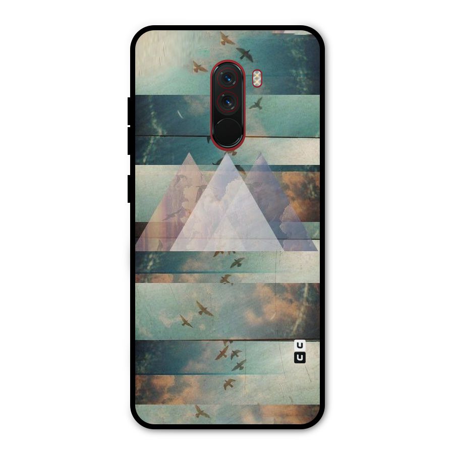 Three Triangles Metal Back Case for Poco F1