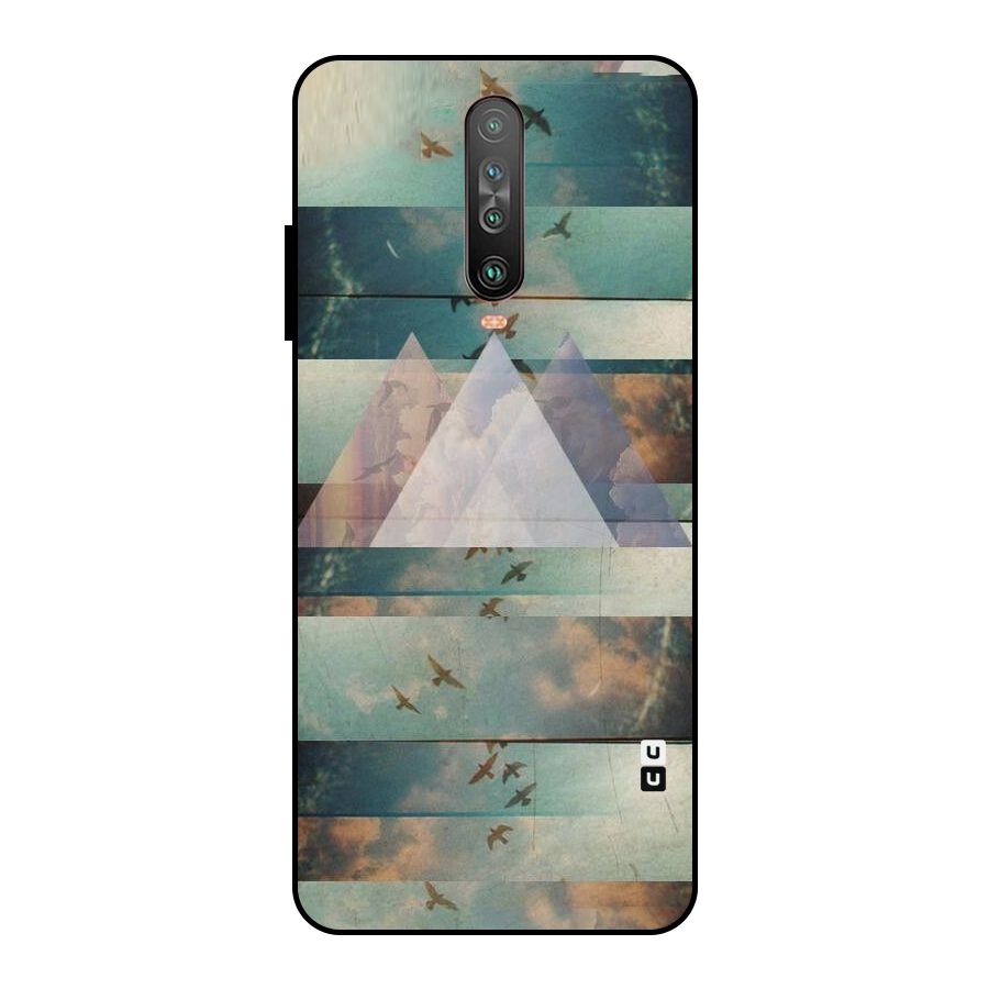 Three Triangles Metal Back Case for Poco X2