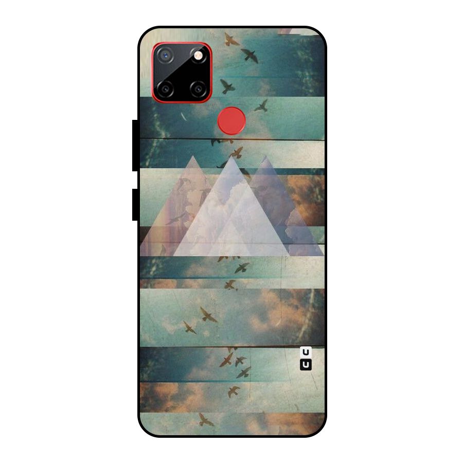 Three Triangles Metal Back Case for Realme C12