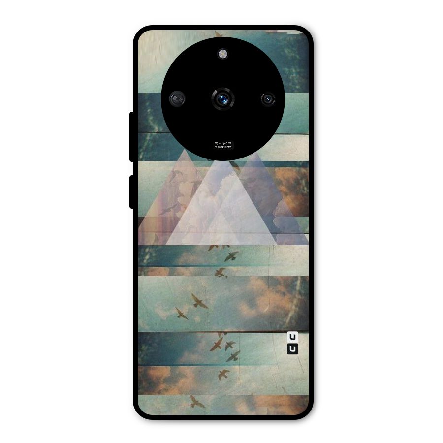 Three Triangles Metal Back Case for Realme Narzo 60 5G
