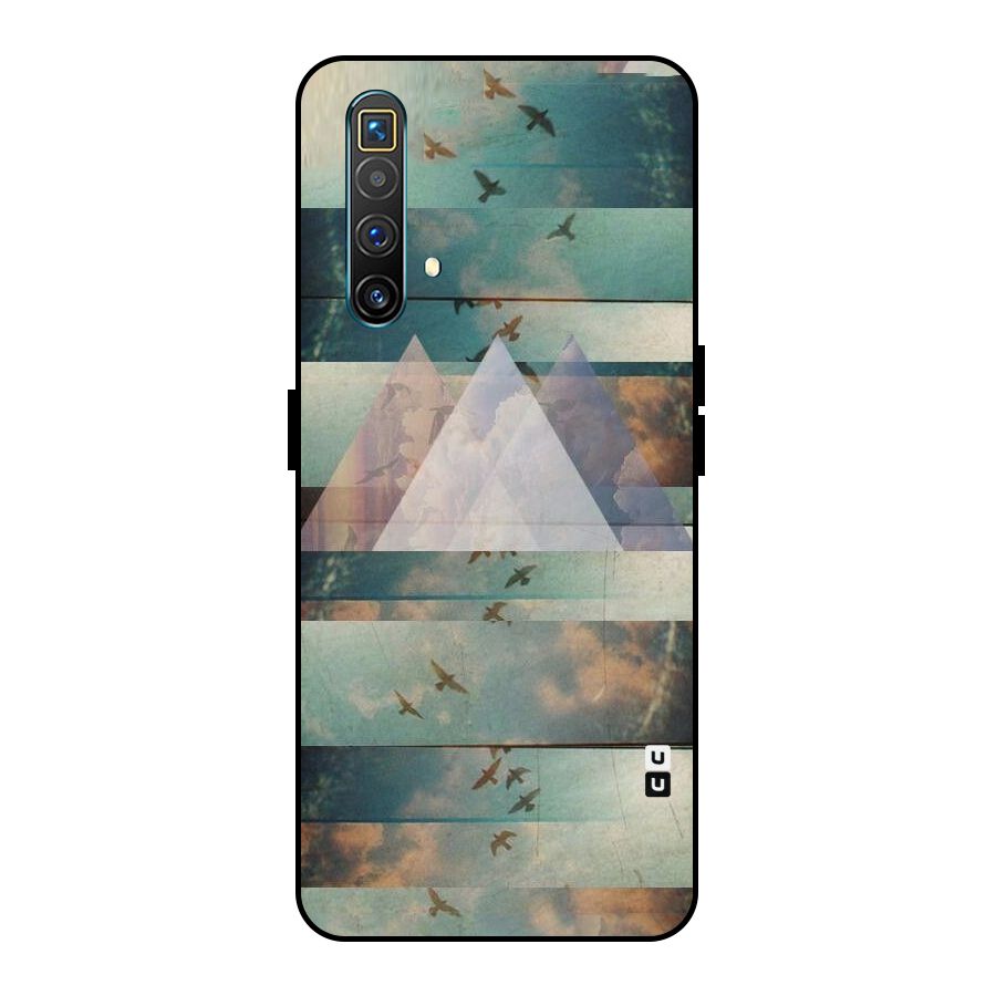 Three Triangles Metal Back Case for Realme X3 SuperZoom
