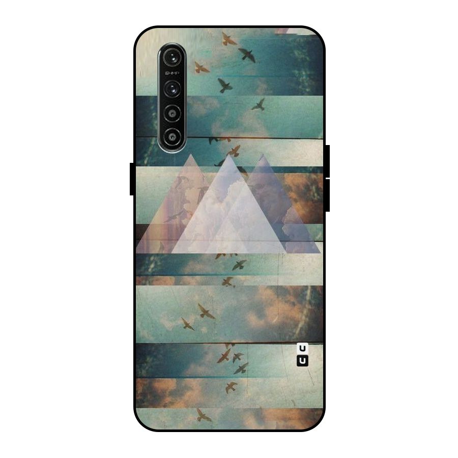 Three Triangles Metal Back Case for Realme XT