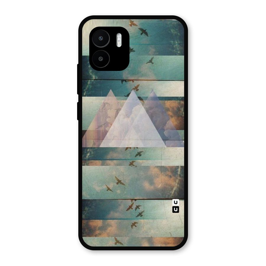 Three Triangles Metal Back Case for Redmi A2