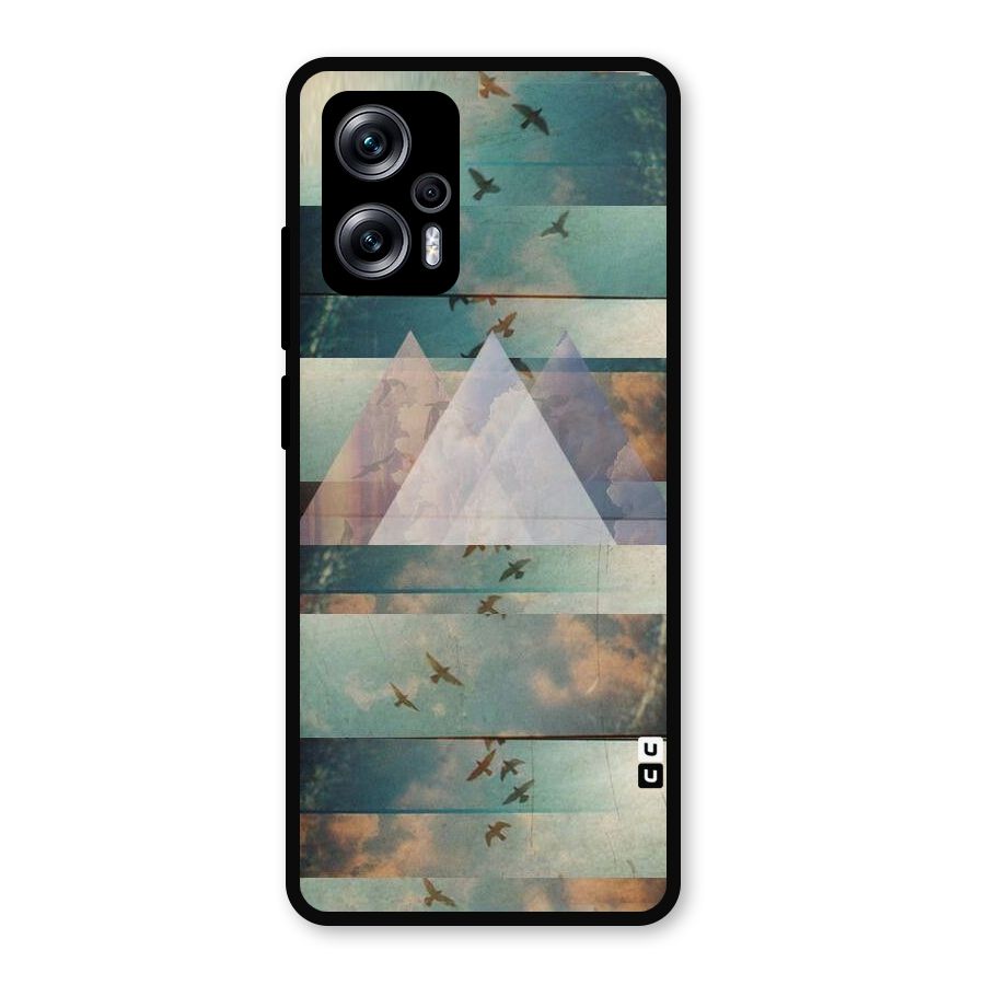 Three Triangles Metal Back Case for Redmi K50i