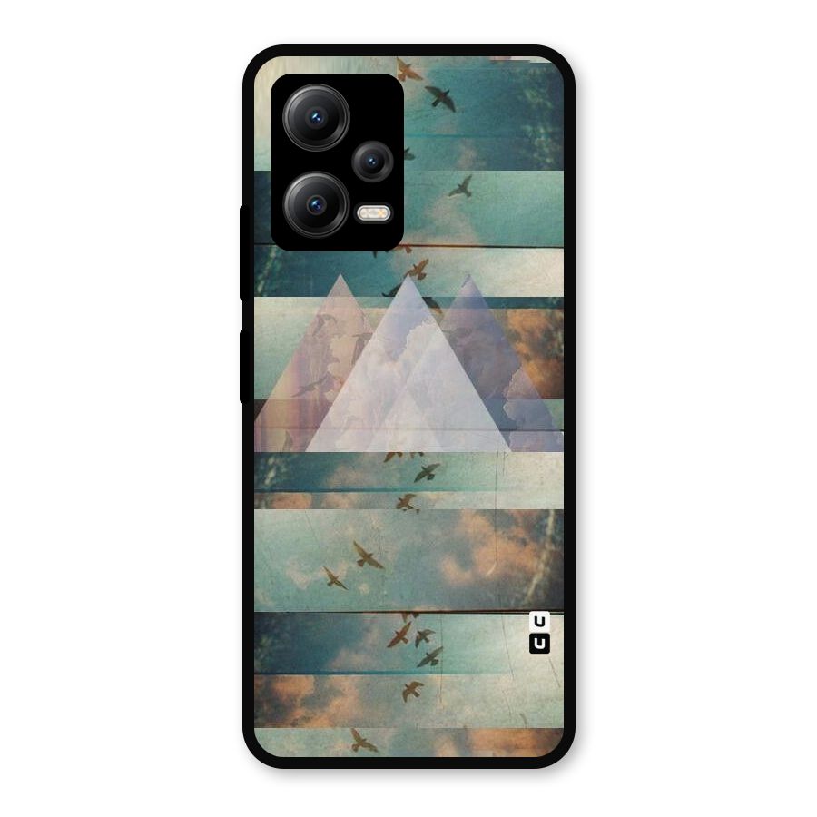 Three Triangles Metal Back Case for Redmi Note 12 5G