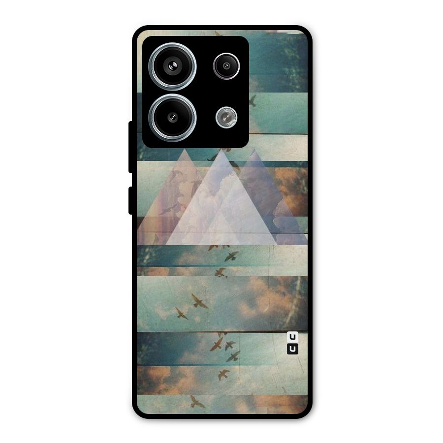 Three Triangles Metal Back Case for Redmi Note 13 Pro 5G