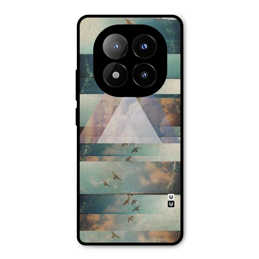Three Triangles Metal Back Case for Redmi Note 14 Pro Plus 5G