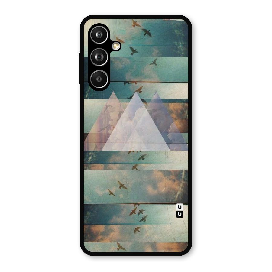 Three Triangles Metal Back Case for Samsung Galaxy M54