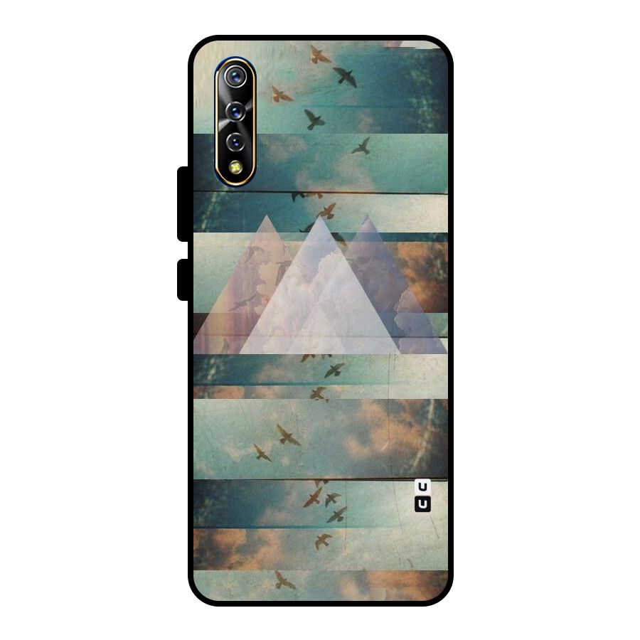 Three Triangles Metal Back Case for Vivo S1