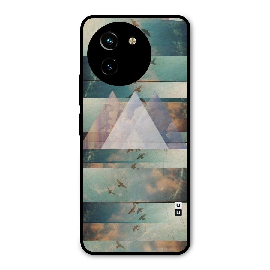 Three Triangles Metal Back Case for Vivo T3x