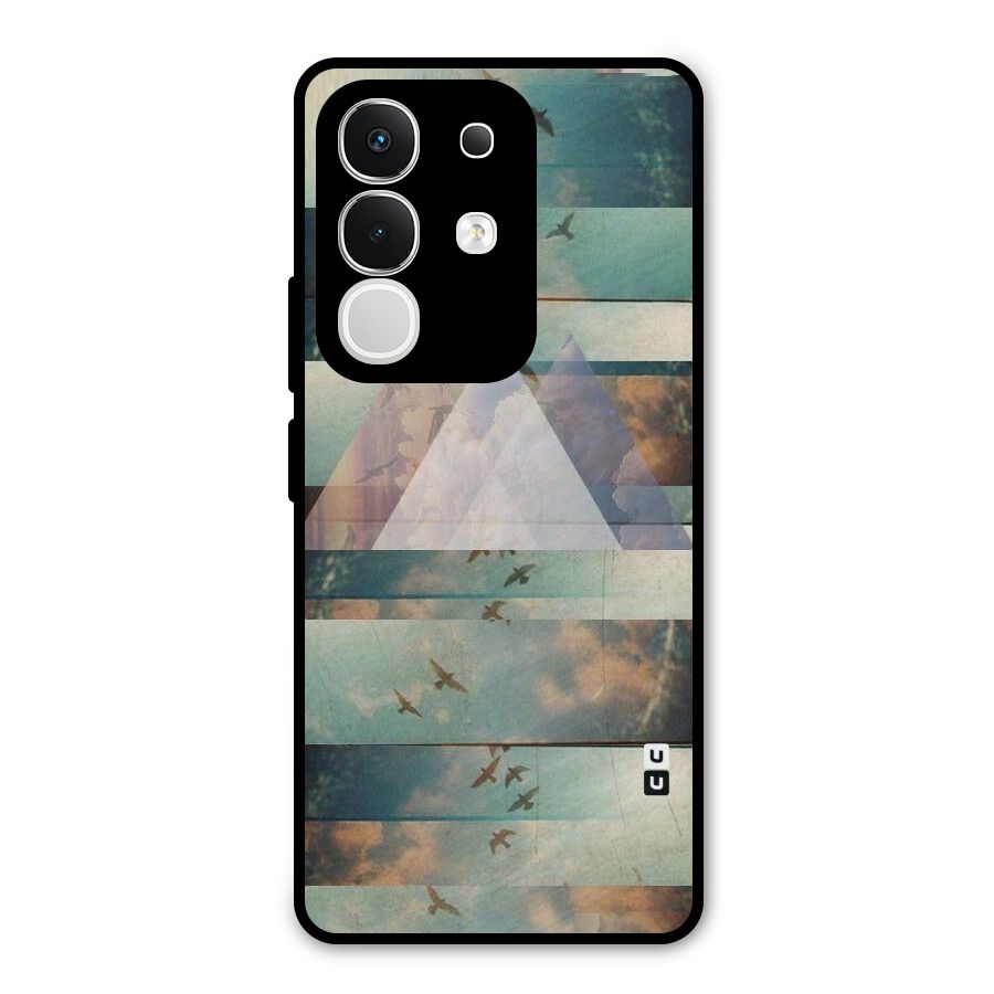 Three Triangles Metal Back Case for Vivo T4x
