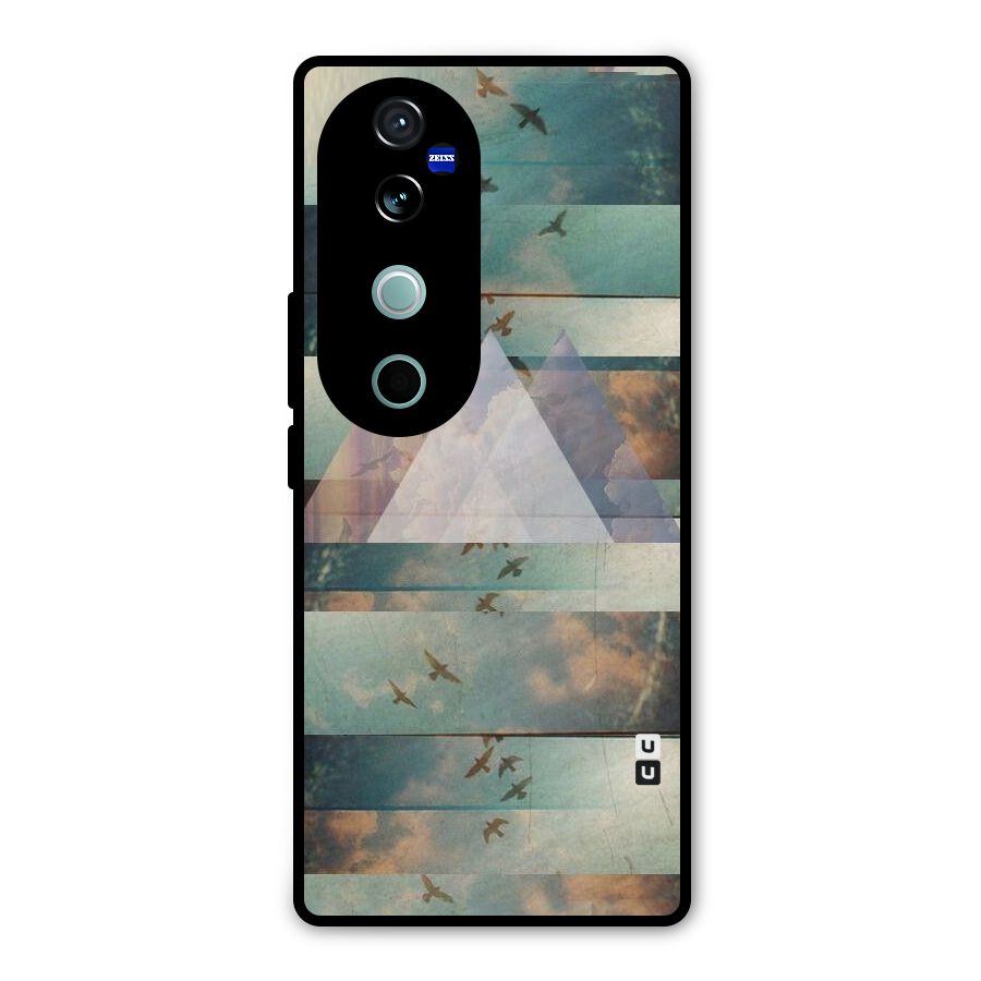 Three Triangles Metal Back Case for Vivo V40