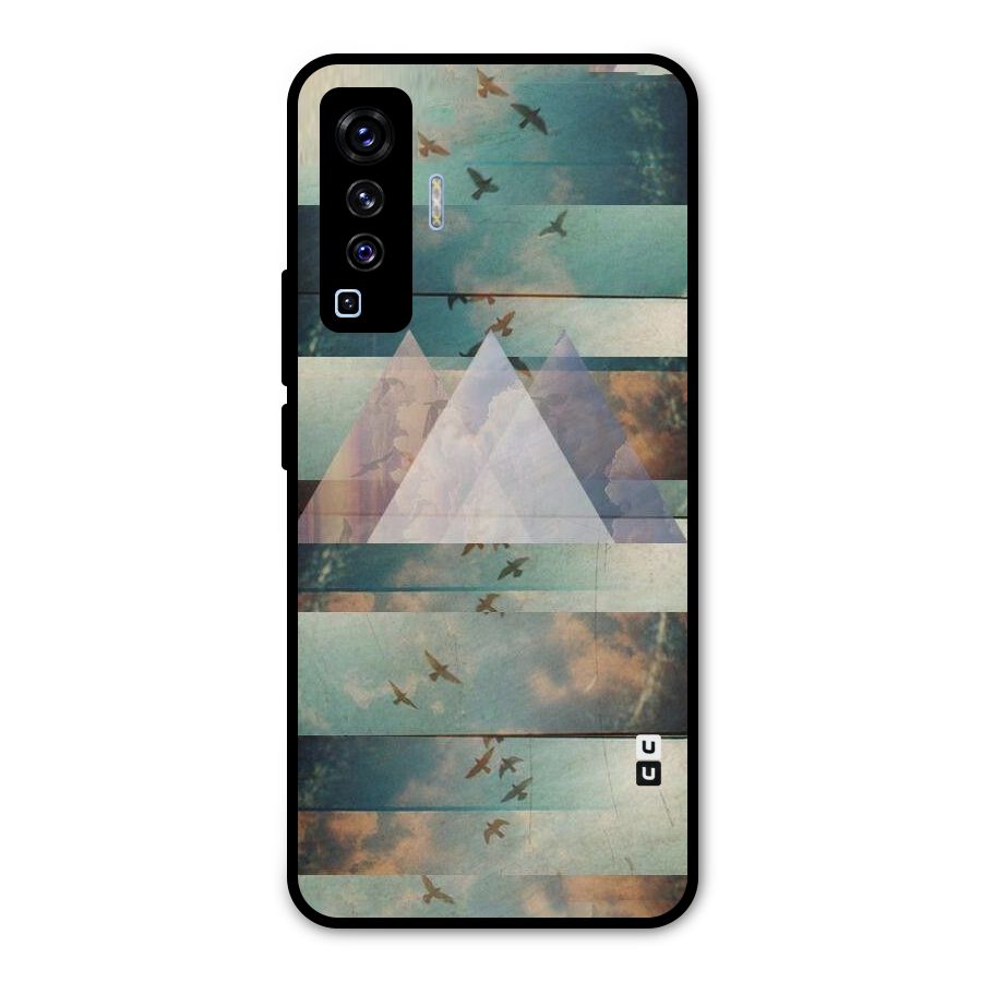 Three Triangles Metal Back Case for Vivo X50