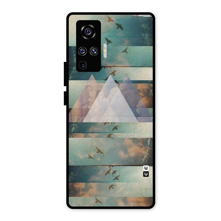 Three Triangles Metal Back Case for Vivo X50 Pro