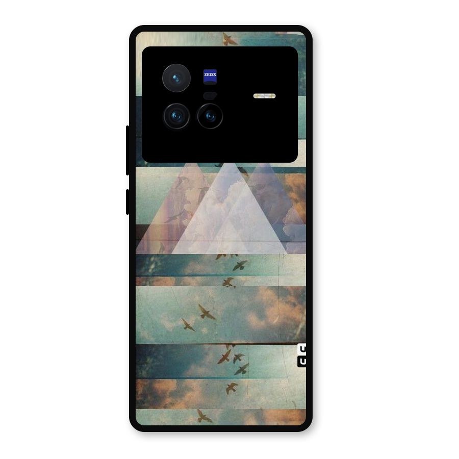 Three Triangles Metal Back Case for Vivo X80