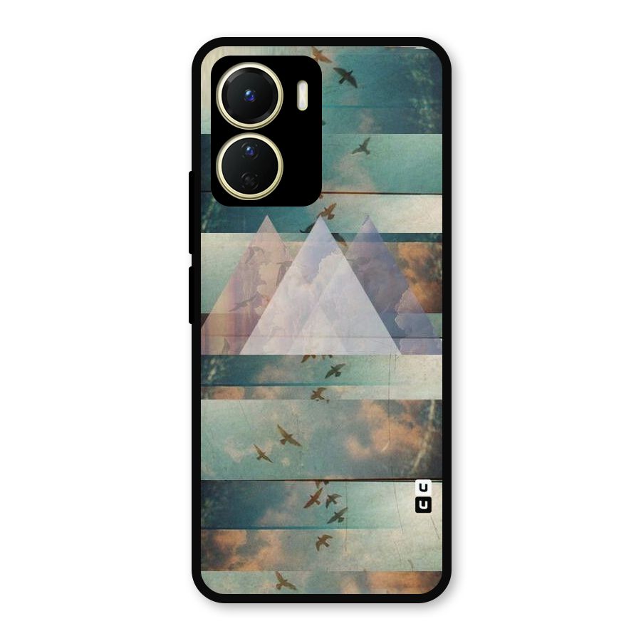 Three Triangles Metal Back Case for Vivo Y16