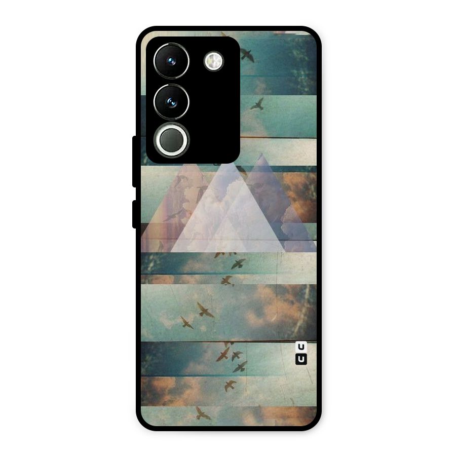 Three Triangles Metal Back Case for Vivo Y200