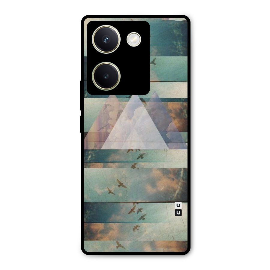 Three Triangles Metal Back Case for Vivo Y200 Pro