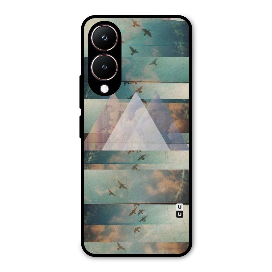 Three Triangles Metal Back Case for Vivo Y28