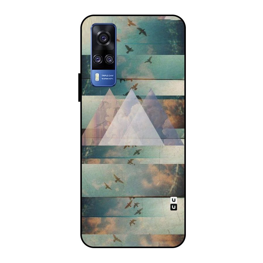 Three Triangles Metal Back Case for Vivo Y51