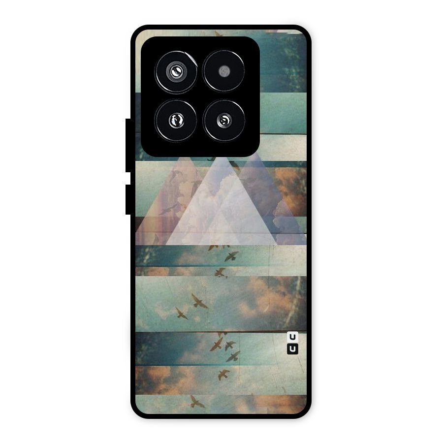 Three Triangles Metal Back Case for Xiaomi 14 Pro