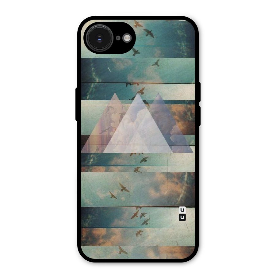 Three Triangles Metal Back Case for iPhone 16e