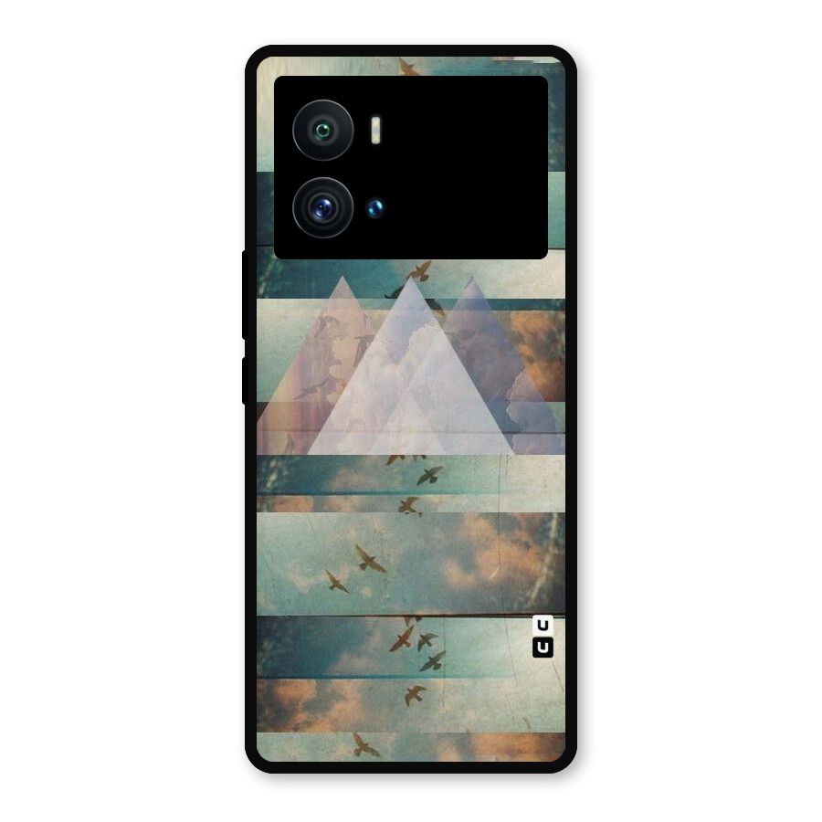 Three Triangles Metal Back Case for iQOO 9 Pro