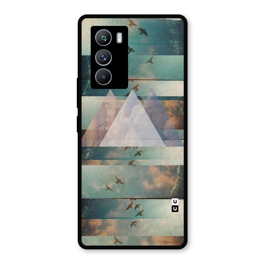 Three Triangles Metal Back Case for iQOO 9 SE