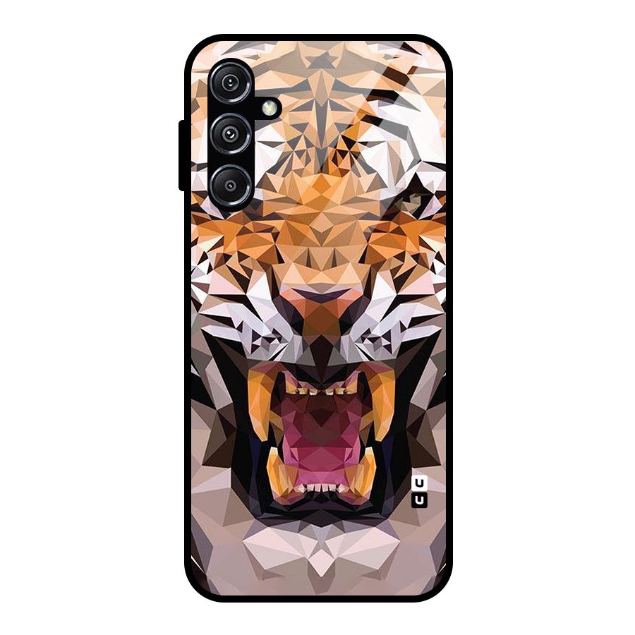Tiger Abstract Art Glass Back Case for Galaxy M34 5G