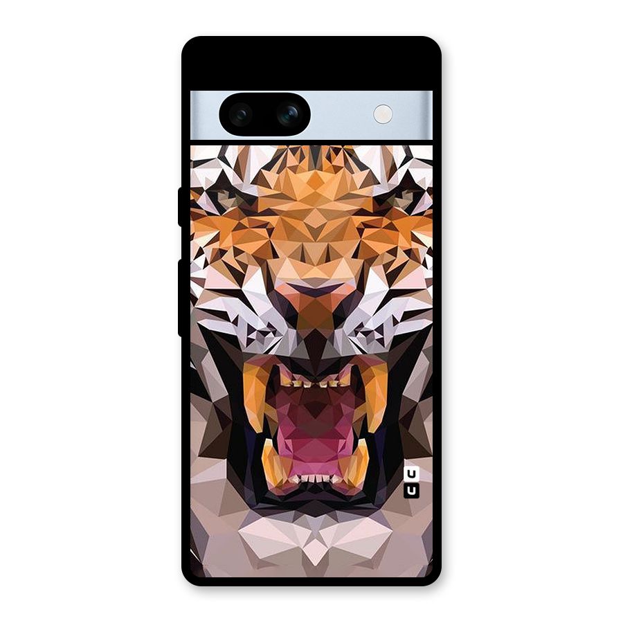 Tiger Abstract Art Glass Back Case for Google Pixel 7a