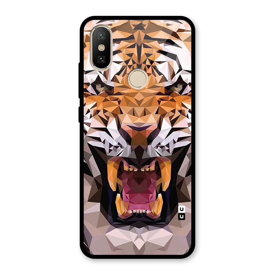 Tiger Abstract Art Glass Back Case for Redmi A2