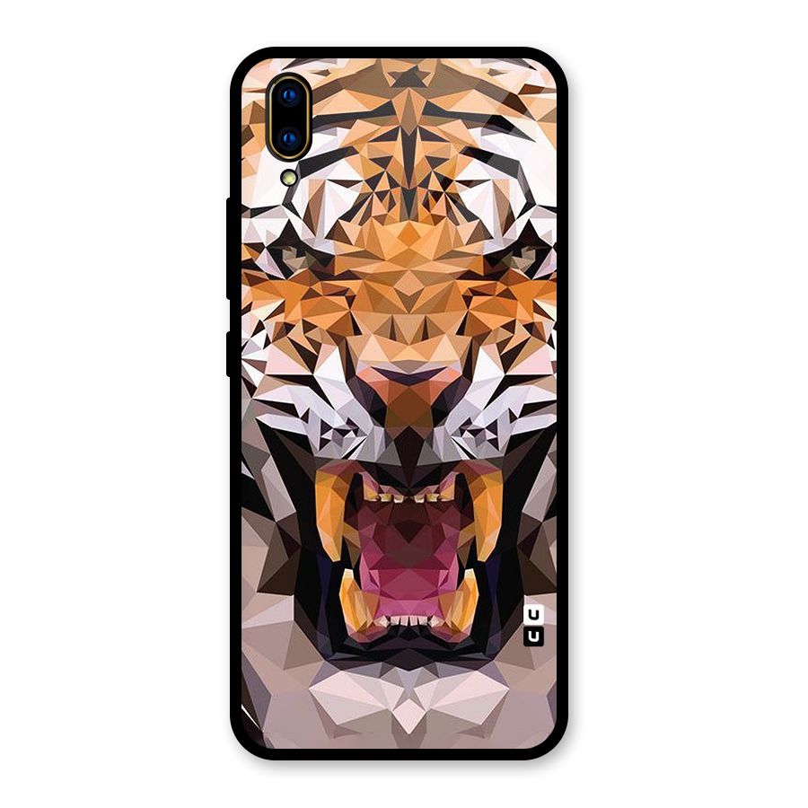 Tiger Abstract Art Glass Back Case for Vivo V11 Pro