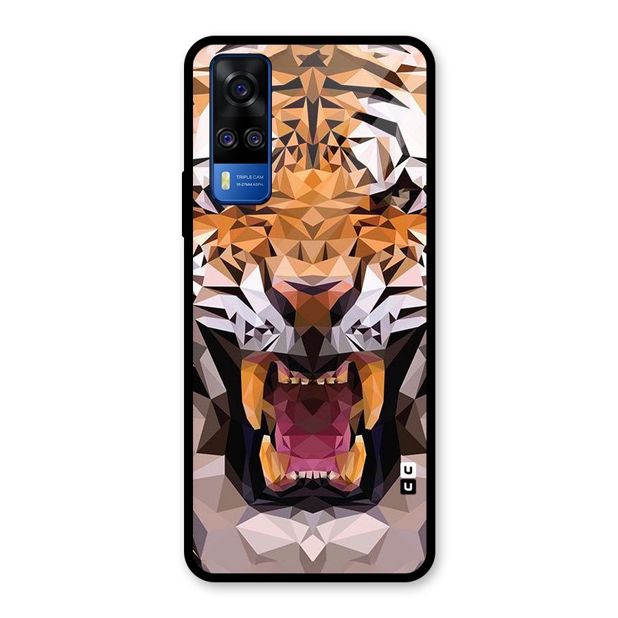 Tiger Abstract Art Glass Back Case for Vivo Y31