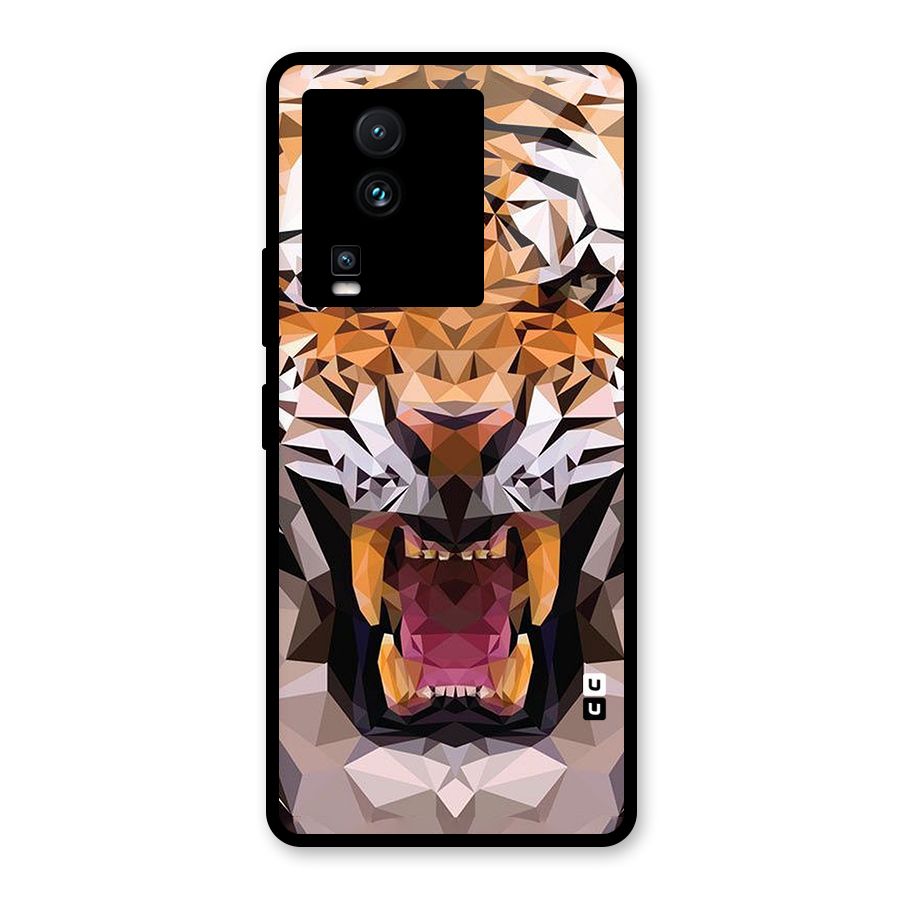 Tiger Abstract Art Glass Back Case for Vivo iQOO Neo 7