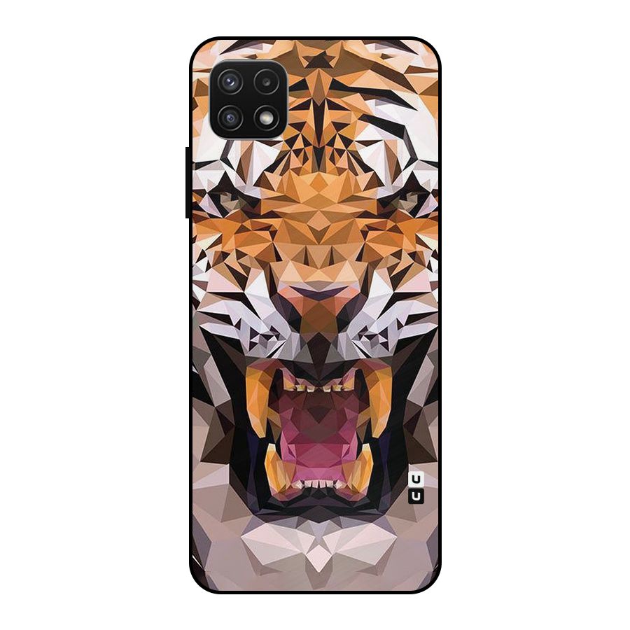 Tiger Abstract Art Metal Back Case for Galaxy A22 5G