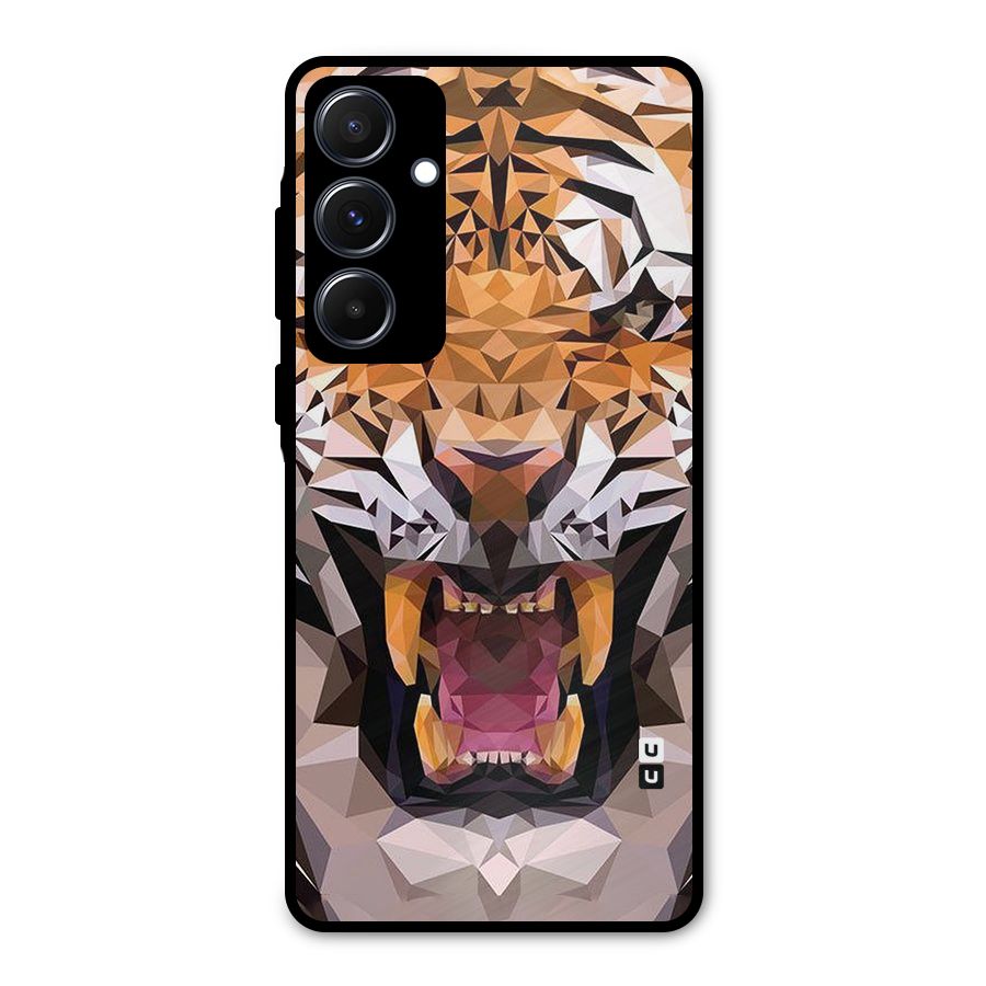 Tiger Abstract Art Metal Back Case for Galaxy A55