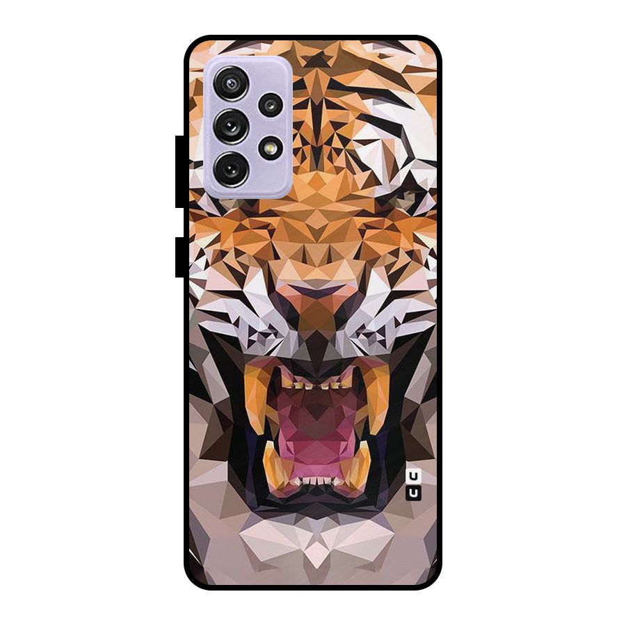 Tiger Abstract Art Metal Back Case for Galaxy A72