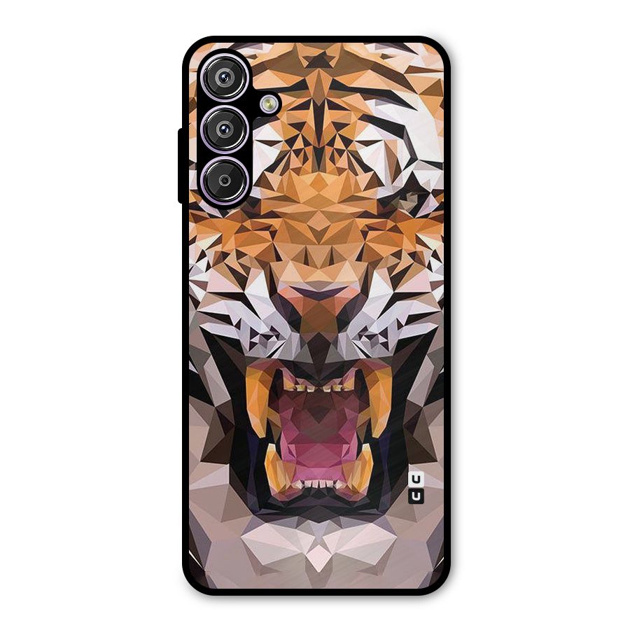 Tiger Abstract Art Metal Back Case for Galaxy F15