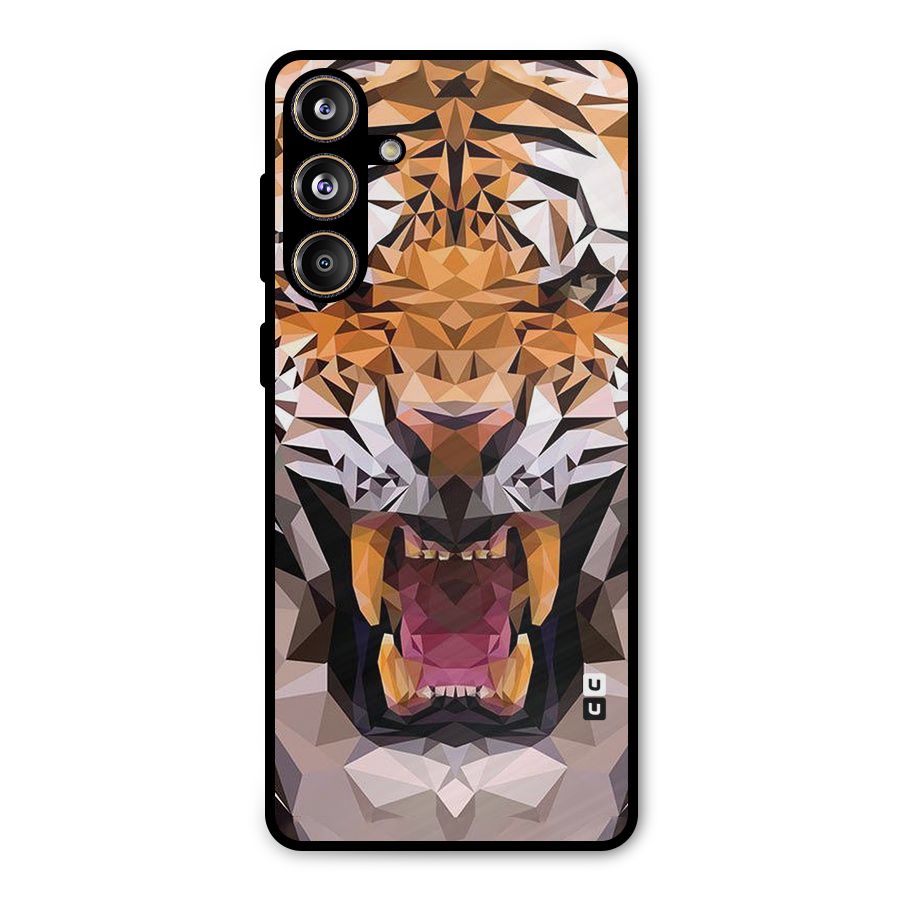 Tiger Abstract Art Metal Back Case for Galaxy F55